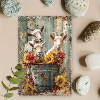 Plechová cedule BAF VINTAGE PLECHOVÁ CEDULE 2D - KŮZLATA 30X20 cm.&nbsp;POŠKOZENO