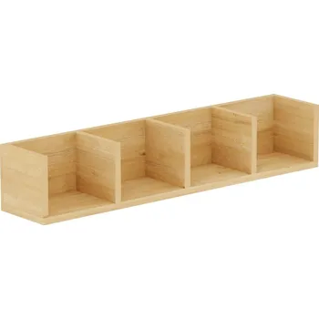 police Nástěnná polička GREDO, dub safírový + vyzvednutí ZDARMA