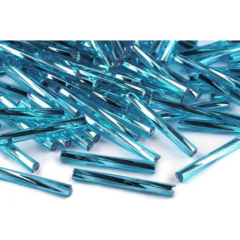 Šperk Rokajl Preciosa kroucené tyčky 20 mm Balení: 20 g, Varianta: 67010 modrá azuro - 8591149526152