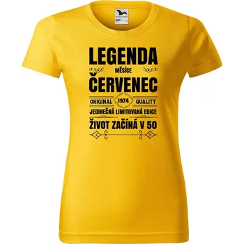 Dámské tričko Dámské tričko s potiskem Zrození legendy měsíce Barva trička: Limetková - 62, Velikost: S