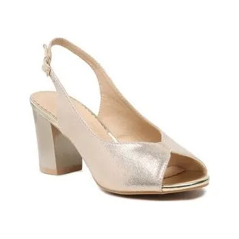 Dámské sandále Sandály Clara Barson ACANNA KL-230801-02 Zlatá 37