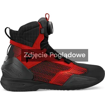 Moto obuv REBELHORN CORE BLACK RED MOTORCYCLE BOOTS - 37