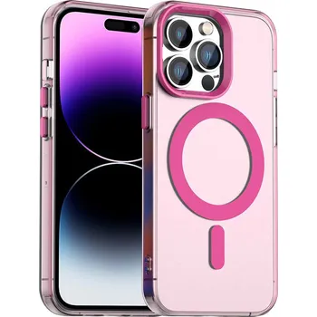 Pouzdro na mobilní telefon Techsuit CandyCase MagSafe pro iPhone 14 Pro růžová