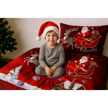 Povlečení 3D VÁNOČNÍ POVLEČENÍ