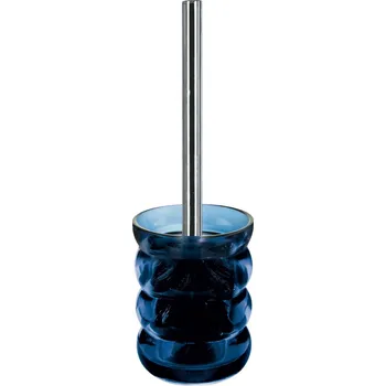 WC štětka Toaletní kartáč se skleněným stojánkem, tmavě modrý KLEINE WOLKE Verro