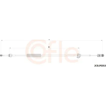 Tažné lanko, ruční převodovka COFLE 2CB.PE013