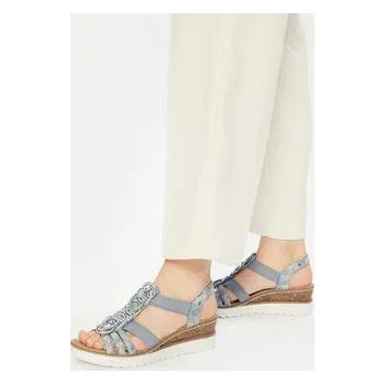 Dámské sandále Rieker Sandály V38H8-12 Modrá 42