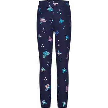Dívčí zateplené legíny Salt and Pepper tmavě modré s motýlky velikost 110 (55520228030 4750)