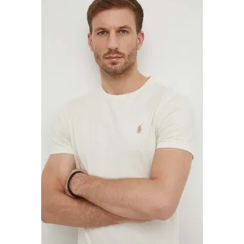 Pánská móda Bavlněné tričko Polo Ralph Lauren 710671438 béžová 01X, vel. S