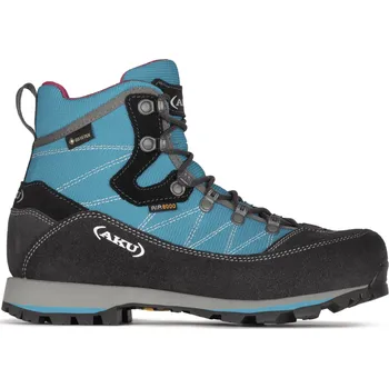Dámská treková obuv AKU TREKKER LITE III Wide GTX - dámská kožená - modrá/černá Velikost: 38