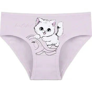 Dívčí spodní prádlo Donella Dětské kalhotky Kočička - vyp Barva: Růžová - světle, Velikost: 2/3