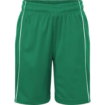 Pánské kraťasy James&Nicholson Dětské týmové šortky Barva: green, Velikost: XL (146/152) G_JN387K