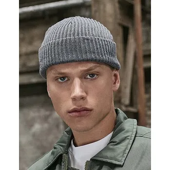 Čepice Build Your Brand Recyklovaná příze Fisherman Beanie Barva: Černá, Velikost: One Size G_BY154