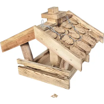 Zahradní dekorace BIOM s.r.o. Krmítko pro ptactvo č. 8 opál. dřevo 33 x 27 x 26 cm