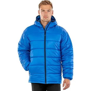 Pánská casual bunda Result Genuine Recycled Bunda s kapucí prošívaná Barva: Černá, Velikost: XXL G_RT910