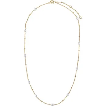 Náhrdelník Stříbrný náhrdelník s perlami Landia