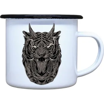 DOBRÝ TRIKO Plecháček s potiskem Tygří hlava Velikost plecháčku: 330 ml