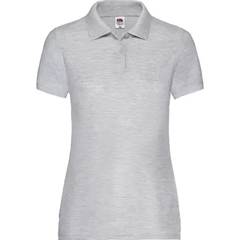 Fruit of the Loom Dámské Polo 65/35 Barva: heather grey, Velikost: S G_F517