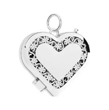Přívěsek NB-4324 Stříbrný otevírací medajlonek srdce