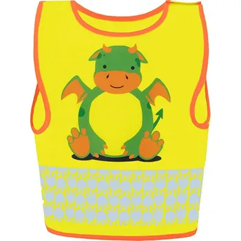 Korntex Dětská bezpečnostní vesta a Funtastic Wildlife CO2 neutrální Barva: Dragon Yellow, Velikost: XXS (3/4 years) G_KX119K