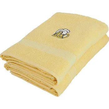 B.E.S. PETROVICE Adria s výšivkou Piva 70 × 140 cm, žlutá