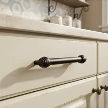 Nábytkové kování Interex design Úchytka RUSTICALE / Černá patina 128 mm