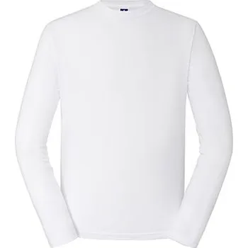 Pánské tričko Russell Autentické klasické L/S tričko Barva: white, Velikost: L G_Z180L