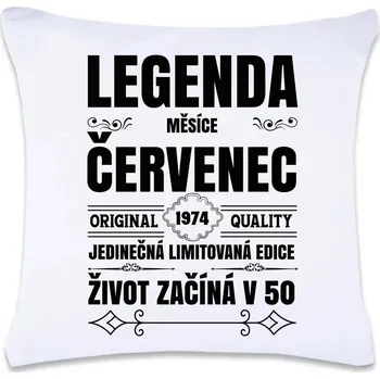 Dekorativní polštářek DOBRÝ TRIKO Polštář s potiskem 40 x 40 cm Zrození legendy měsíce Oboustranný tisk: NE