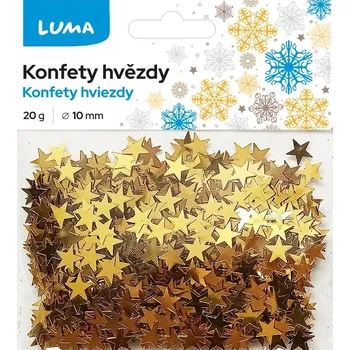 Konfeta Konfety Luma 20g, Hvězdy, zlaté