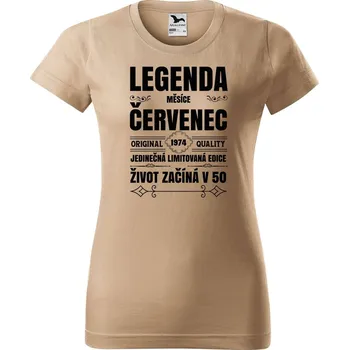 Dámské tričko s potiskem Zrození legendy měsíce Barva trička: Oranžová - 11, Velikost: M