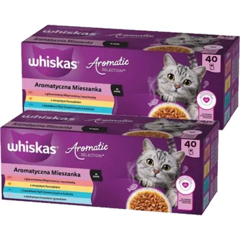 Krmivo pro kočku WHISKAS Adult Aromatic Mix sáčky 80 x 85 g - mokré krmivo pro kočky