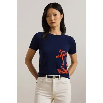 Dámský svetr Svetr Lauren Ralph Lauren dámský, modrá barva, lehký, 200957579 55X, vel. L