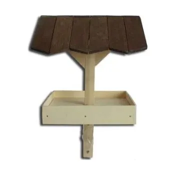 Krmítko pro ptáka Dřevěné krmítko zápich