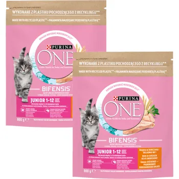 Krmivo pro kočku Purina One Junior Kuřecí krmivo pro koťata 2x800g
