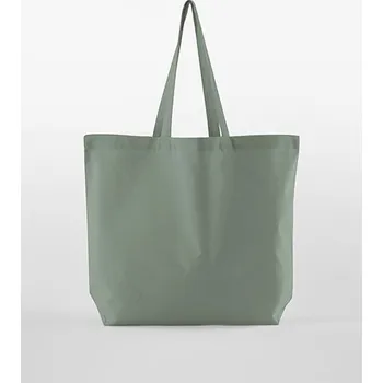 Nákupní taška Westford Mill Biobavlna InCo. Maxi taška na celý život Barva: Dusty Green, Velikost: 35 x 39 x 13,5 cm G_WM165