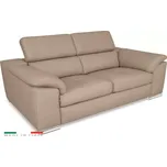 Moderní kožená pohovka LOREN II (3P), béžová (madras - 142 taupe)