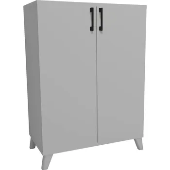 Komoda Policová komoda FENVOR, bílá + vyzvednutí ZDARMA