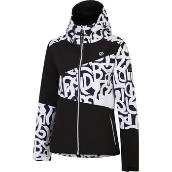 Dámská bunda Dámská bunda Dare 2B Ice Jacket DWP571 23/24 - Black & White Graffiti/Black / S