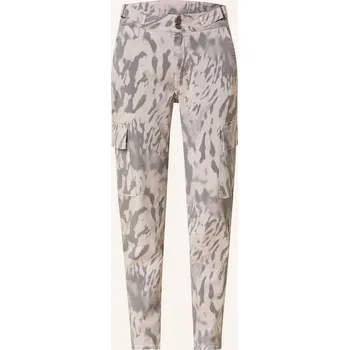 Dámské kalhoty Monari Dámské Cargo Kalhoty, šedá / růžová, 40