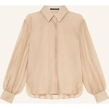 Dámská halenka Luisa Cerano Dámská Košile S Ozdobnými Kameny, béžová, 34