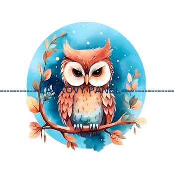Látkový panel - Sovička - PT-62 Velikost: 30x30cm, Materiál: Bavlna