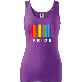 Dámské tílko s potiskem Pride pruhy Velikost: S, Barva: Fialová