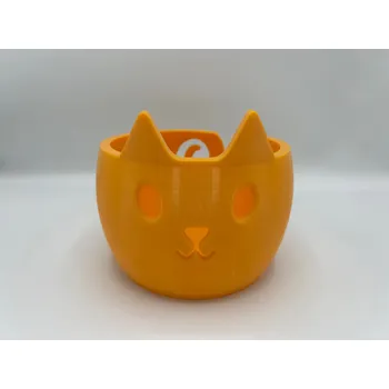 Nerozbitná miska na klubíčko Kočka Oranžová (16cm)