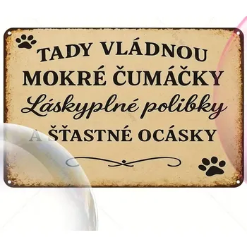 Plechová cedule BAF 2D plechová cedule Mokrý čumák 30 x 20 cm