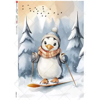 Umělecký papír Rýžový papír na decoupage - A4- Zvířata 0264