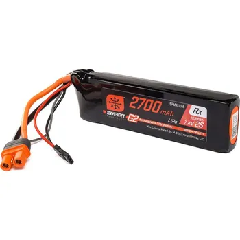 RC model letadla Spektrum Smart G2 LiPo 7.4V 2700mAh Rx 15C IC3