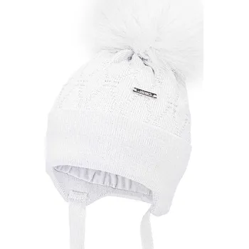 Čepice Dětská čepice Jamiks GILLES II GILLES.II.NAK.gl.JZH300 bílá 00X, vel. 38