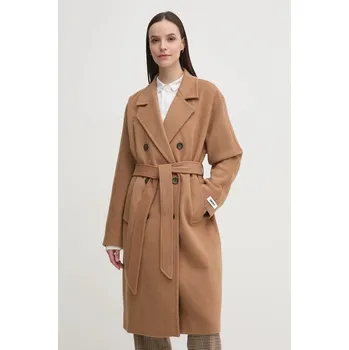 Dámský kabát Vlněný kabát Dkny DLEMWS16 hnědá 82X, vel. L