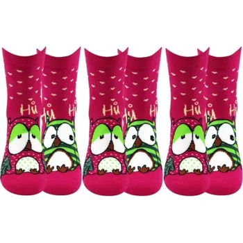 Dámské ponožky 3PACK ponožky Boma ABS růžové (Pruhana) S Možnost vrácení zboží ZDARMA do 120 dnů!