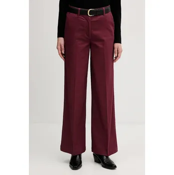 Dámské kalhoty Kalhoty Sisley 4AI6LE03G burgundské 93X, vel. 38
